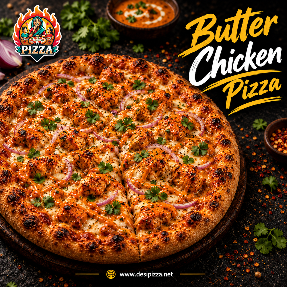 Butter Chicken Pizza, one of the Pizza & Wings pizza choices