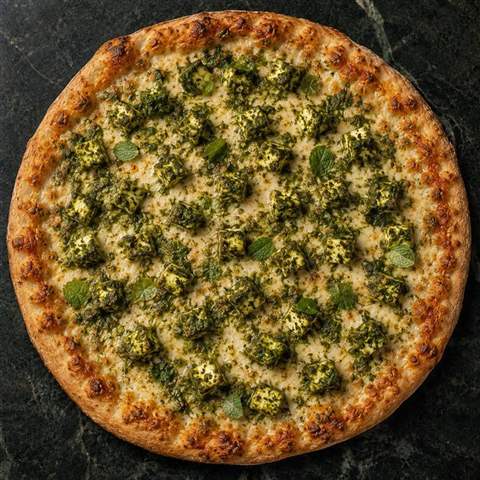 Hariyali Paneer Pizza — illustrative Swaminarayan recipe preview