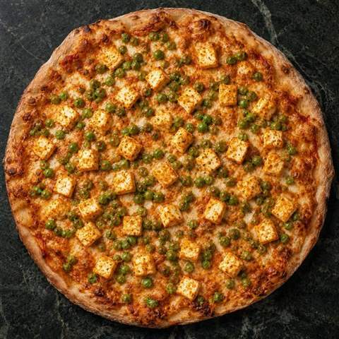 Matar Paneer Pizza — illustrative Swaminarayan recipe preview