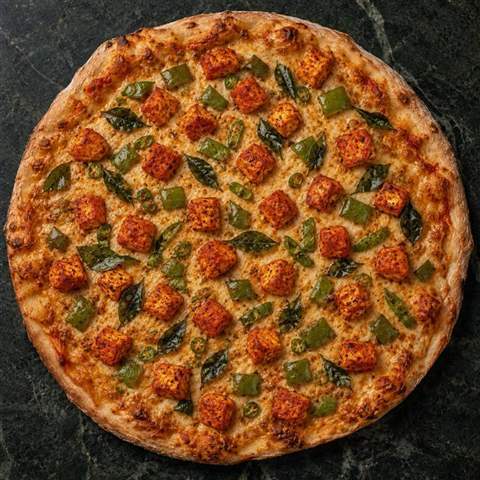 Paneer 65 Pizza — illustrative Swaminarayan recipe preview