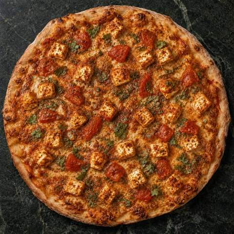 Punjabi Paneer Masala Pizza — illustrative Swaminarayan recipe preview