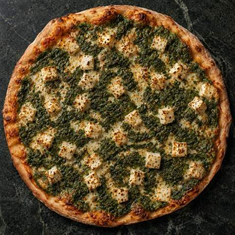 Saag Paneer Pizza — illustrative Swaminarayan recipe preview
